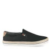 Espadrilles NOIR Homme Motif Uni A Enfiler