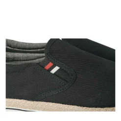 Espadrilles NOIR Homme Motif Uni A Enfiler