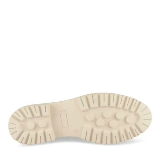 Mocassins BEIGE Femme Motif Chaîne A Enfiler