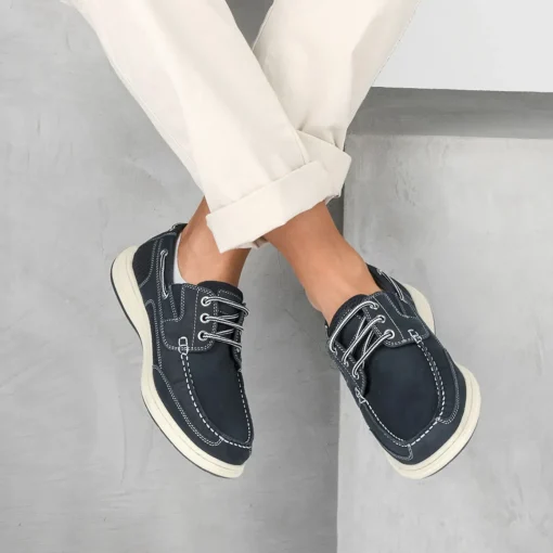 Mocassins MARINE Homme CUIR Motif Uni A Enfiler