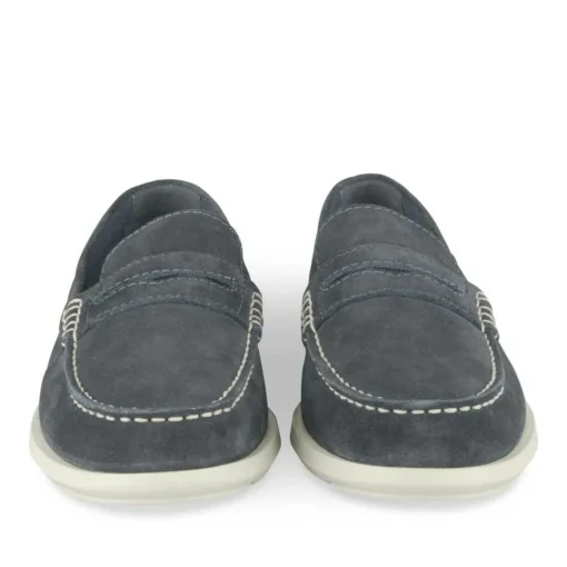 Mocassins MARINE Homme CUIR Motif Uni A Enfiler