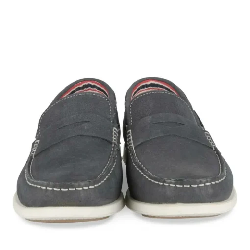 Mocassins MARINE Homme CUIR Motif Uni A Enfiler