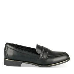 Mocassins NOIR Femme Motif Clouté A Enfiler