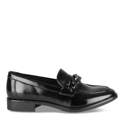 Mocassins NOIR Femme Motif Chaîne A Enfiler