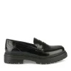 Mocassins NOIR Femme Motif Uni A Enfiler