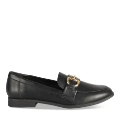 Mocassins NOIR Femme Motif Uni A Enfiler