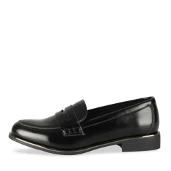 Mocassins NOIR Femme Motif Uni A Enfiler