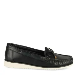 Mocassins NOIR Femme Motif Uni A Enfiler