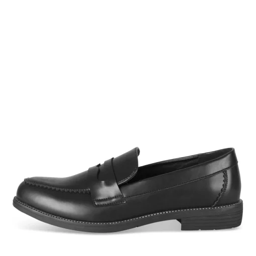 Mocassins NOIR Femme Motif Vernis A Enfiler