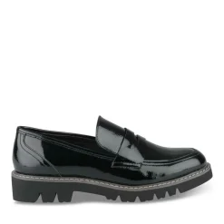 Mocassins NOIR Femme Motif Uni A Enfiler