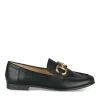 Mocassins NOIR Femme Motif Chaîne A Enfiler
