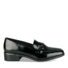 Mocassins NOIR Femme Motif Chaîne A Enfiler