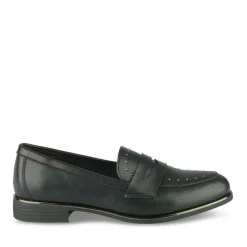 Mocassins NOIR Femme Motif Clouté A Enfiler