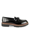 Mocassins NOIR Femme Motif Chaîne A Enfiler