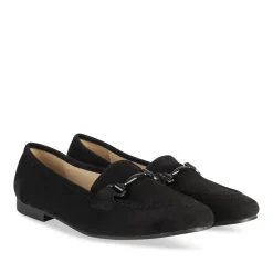 Mocassins NOIR Femme Motif Uni A Enfiler