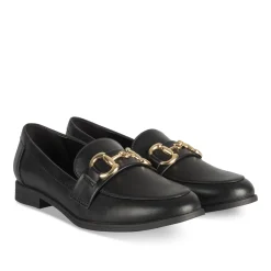 Mocassins NOIR Femme Motif Uni A Enfiler