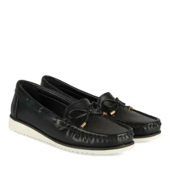 Mocassins NOIR Femme Motif Uni A Enfiler