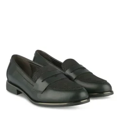Mocassins NOIR Femme Motif A Pois A Enfiler