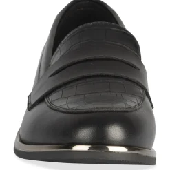 Mocassins NOIR Femme Motif Animal A Enfiler