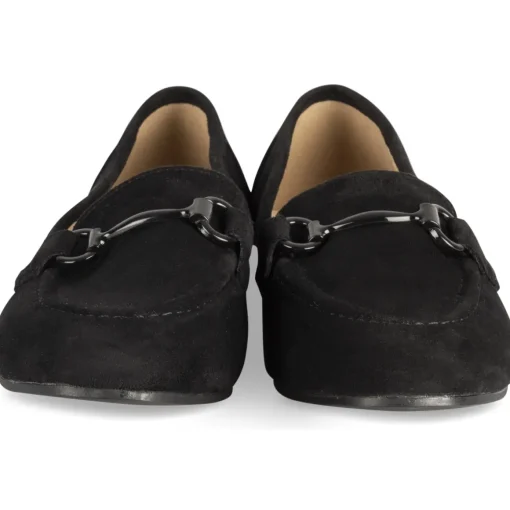 Mocassins NOIR Femme Motif Uni A Enfiler