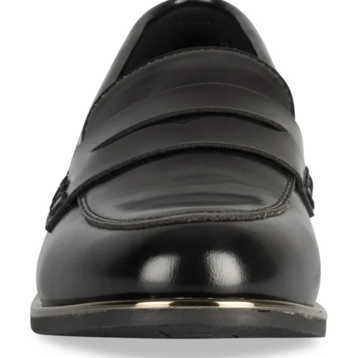 Mocassins NOIR Femme Motif Uni A Enfiler