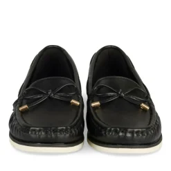 Mocassins NOIR Femme Motif Uni A Enfiler