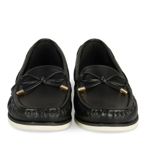 Mocassins NOIR Femme Motif Uni A Enfiler
