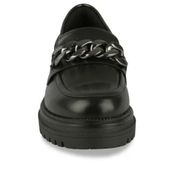 Mocassins NOIR Femme Motif Uni A Enfiler