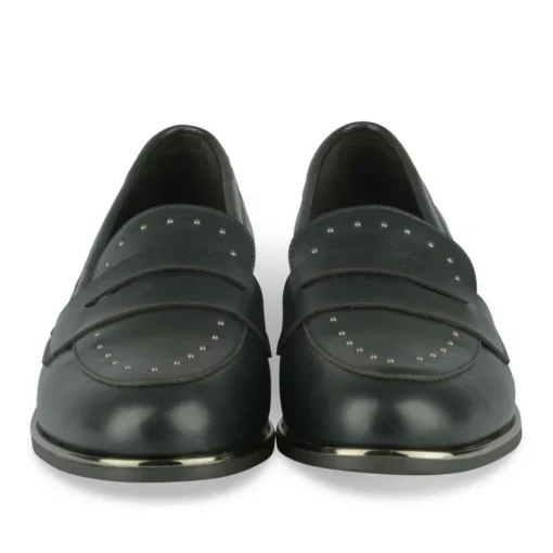 Mocassins NOIR Femme Motif Clouté A Enfiler