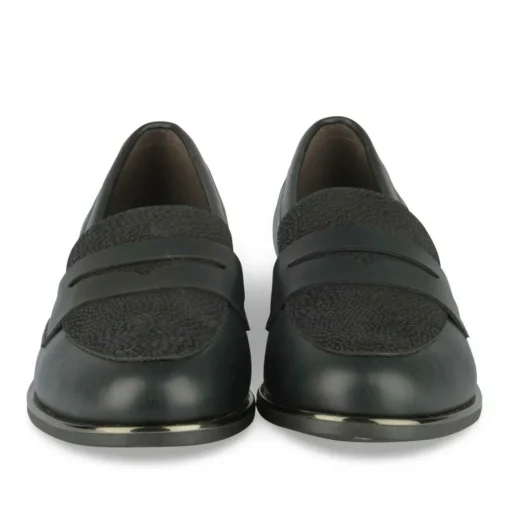 Mocassins NOIR Femme Motif A Pois A Enfiler