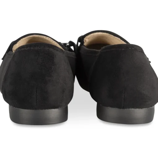 Mocassins NOIR Femme Motif Uni A Enfiler