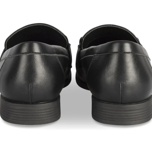 Mocassins NOIR Femme Motif Uni A Enfiler