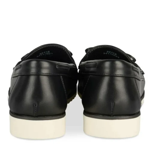 Mocassins NOIR Femme Motif Uni A Enfiler