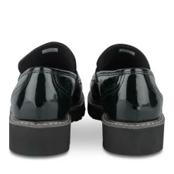 Mocassins NOIR Femme Motif Uni A Enfiler