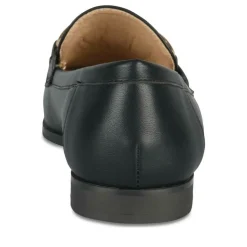 Mocassins NOIR Femme Motif Chaîne A Enfiler