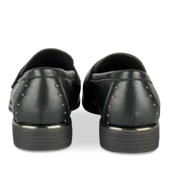 Mocassins NOIR Femme Motif Clouté A Enfiler