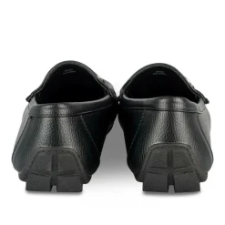 Mocassins NOIR Femme Motif Chaîne A Enfiler