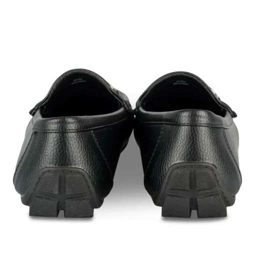 Mocassins NOIR Femme Motif Chaîne A Enfiler