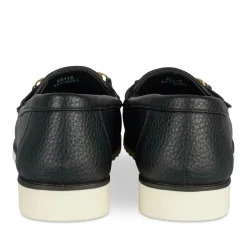 Mocassins NOIR Femme Motif Chaîne A Enfiler