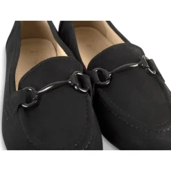 Mocassins NOIR Femme Motif Uni A Enfiler