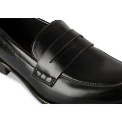 Mocassins NOIR Femme Motif Uni A Enfiler