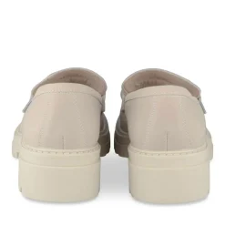 Mocassins ROSE Femme CUIR Motif Chaîne A Enfiler
