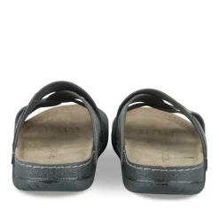 Mules Confort GRIS Homme Motif Uni A Enfiler