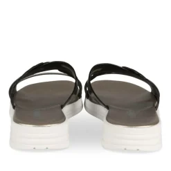 Mules Confort NOIR Femme Motif Uni A Enfiler