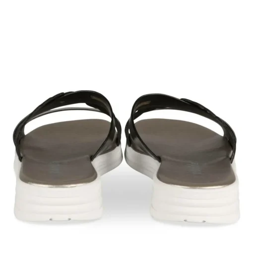 Mules Confort NOIR Femme Motif Uni A Enfiler