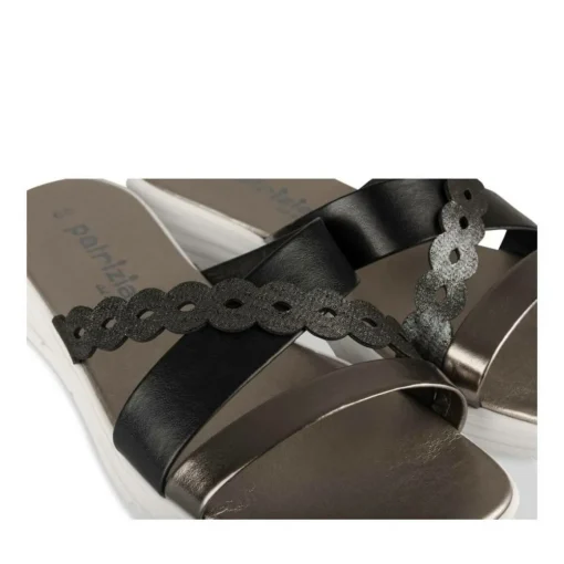 Mules Confort NOIR Femme Motif Uni A Enfiler