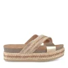 Mules Corde ROSE Femme Motif Paillettes A Enfiler