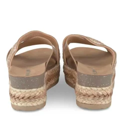 Mules Corde ROSE Femme Motif Paillettes A Enfiler