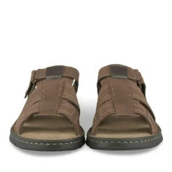 Mules MARRON Homme CUIR Motif Uni A Enfiler