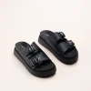 Mules NOIR Femme Motif Uni A Enfiler